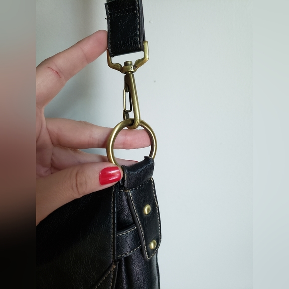 NWOT nine west leather extra large duffle purse - Picture 13 of 16